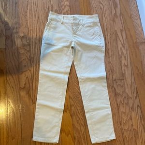 Loft pants cotton beige 0p.